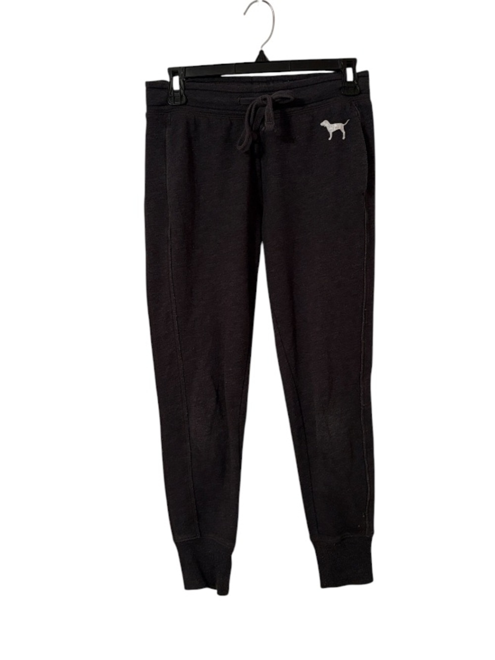 PINK Dark Gray Logo Joggers